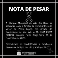 NOTA DE PESAR