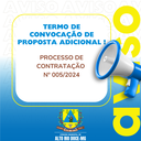 TERMO DE CONVOCAÇÃO DE PROPOSTA ADICIONAL 